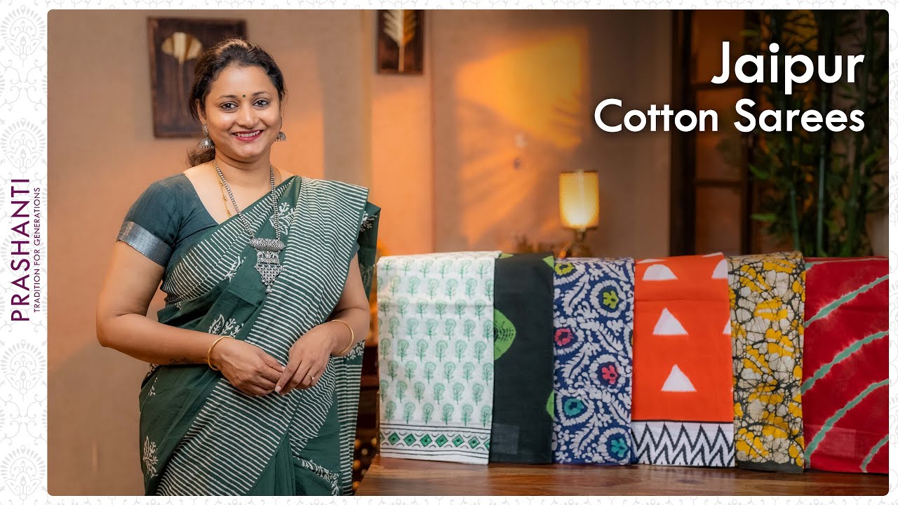 Jaipur Cotton Sarees by Prashanti | 20 April 2022