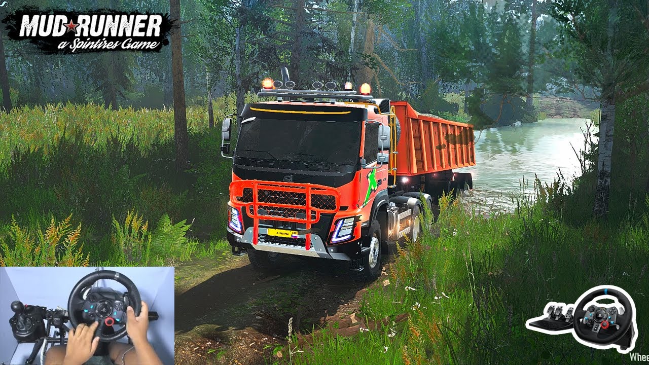 ขับวอลโว่ส่งหิน จนพ่วงหลุด volvo MudRunner EP.20  [Note Nueng] (G29)