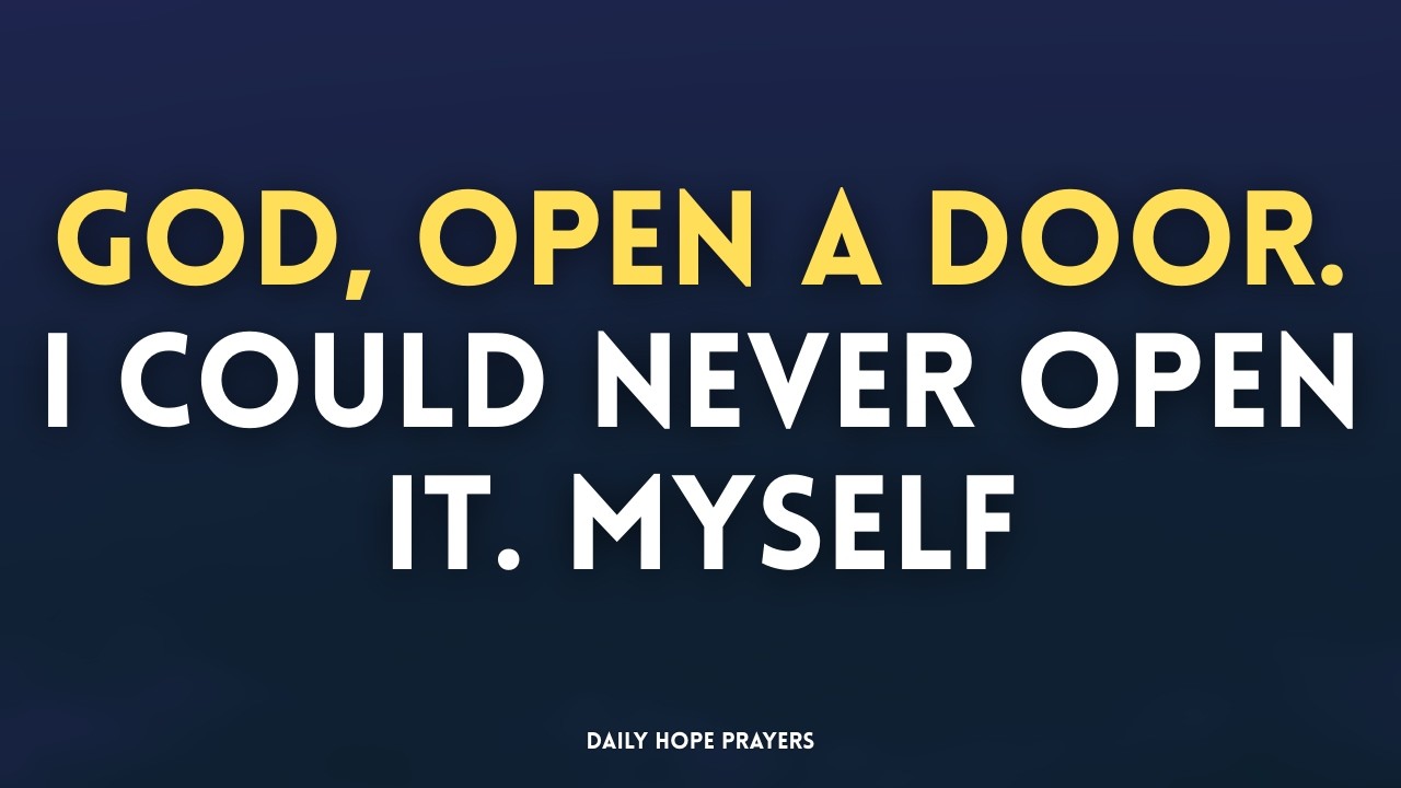 God, Guidance When You Can't See the Path | Morning Prayer