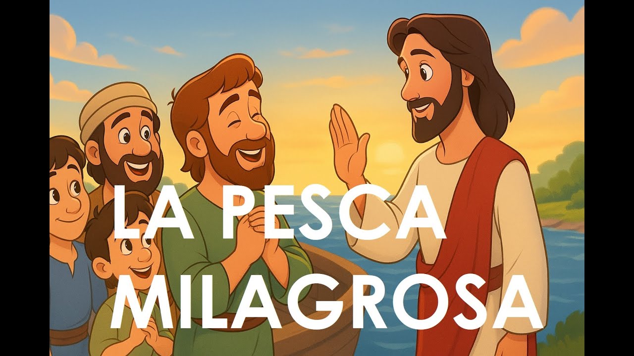 🎣 LA PESCA MILAGROSA | Evangelio para niños | Animación católica infantil