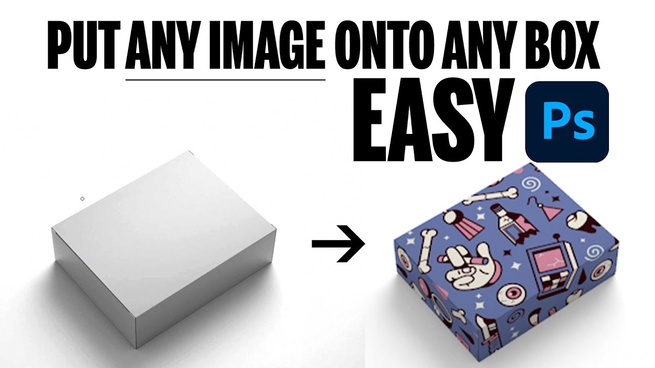 EASY - Put Any Image Onto a Box in Adobe Photoshop