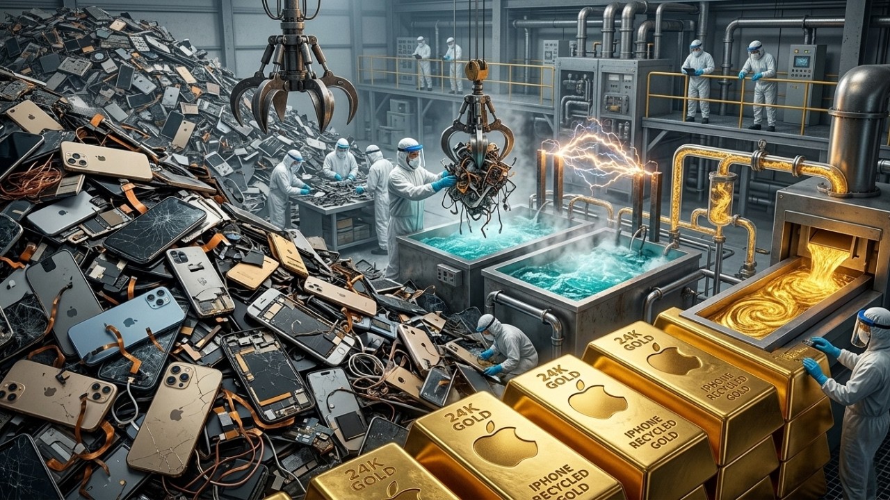 How 1,000 Old Smartphones are Turned into Pure Gold | Turning Trash into Treasure💰