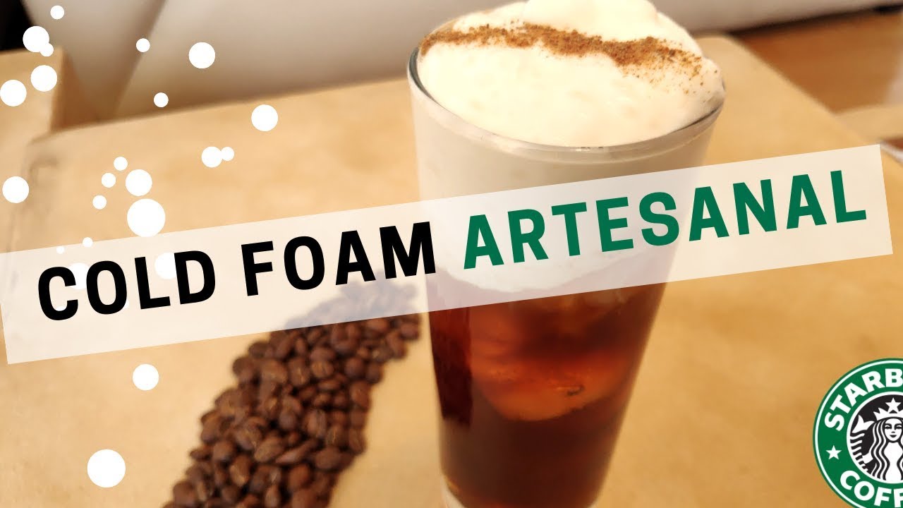 Como hacer cold foam | Espuma fría tipo starbucks ☕ ❄️