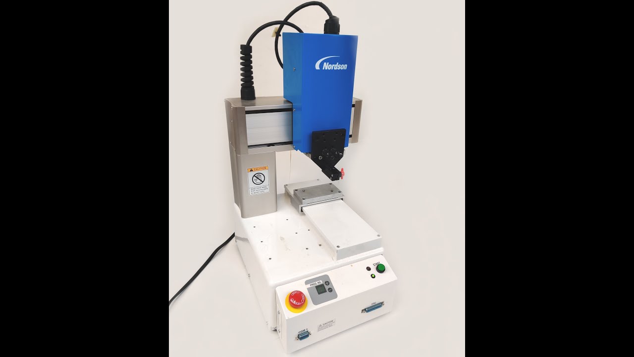 Nordson Janome JR 2203N 3-Axis Desktop Dispensing Robot Powers on