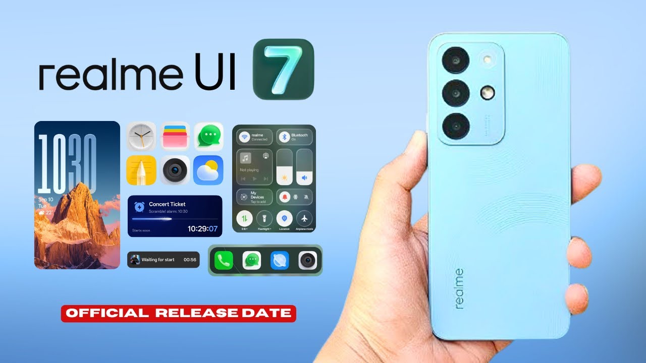Официальное обновление Realme 15x до Android 16 и Realme UI 7.