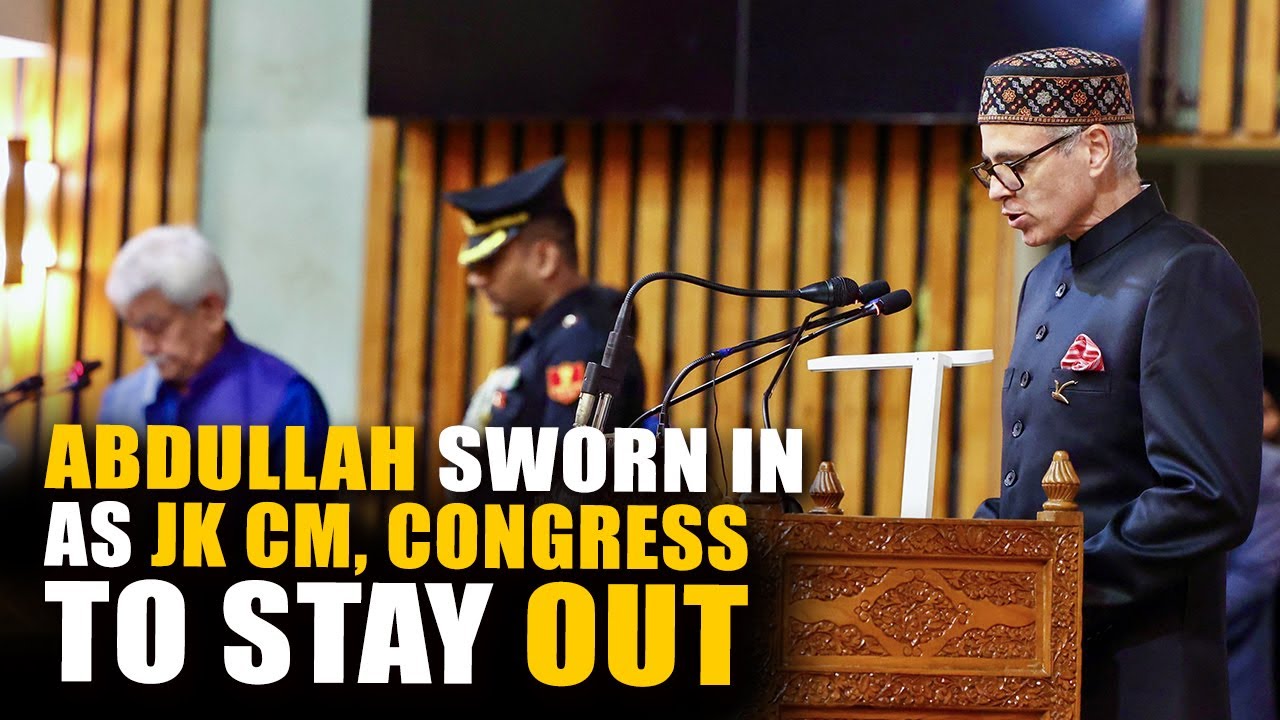 Omar Abdullah takes oath as Chief Minister of Jammu & Kashmir, Congress to stay out