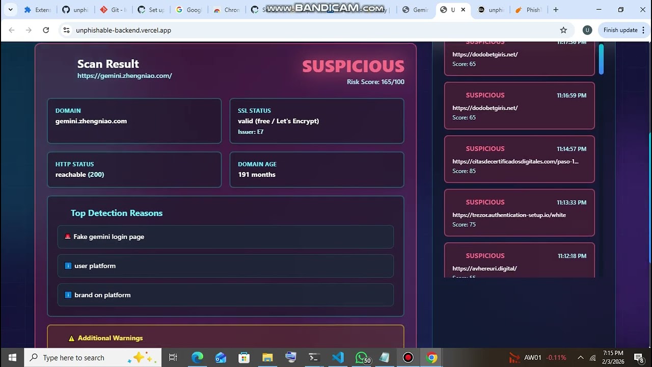 unphishable catching fake gemini login page