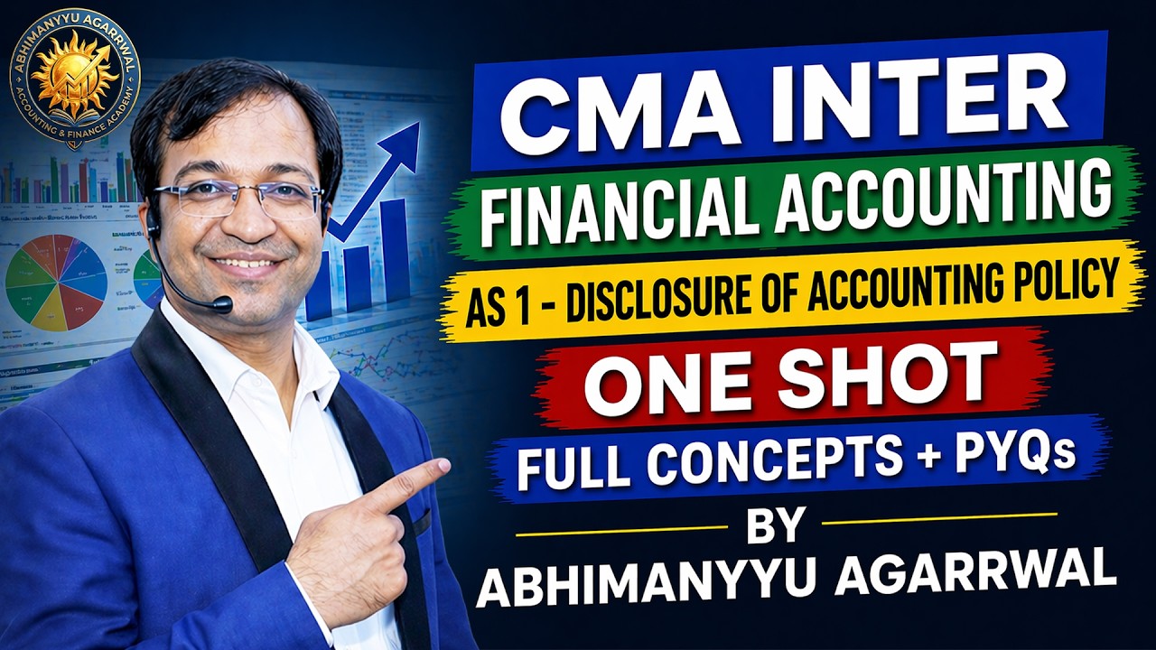 AS 1 Disclosure of Accounting Policies ONE SHOT🔥 | CMA Inter FA | Score 10 Marks Guaranteed!