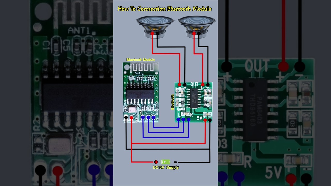 DIY Bluetooth Audio Amplifier 🔊 | PAM8403 Module Connection 🔥