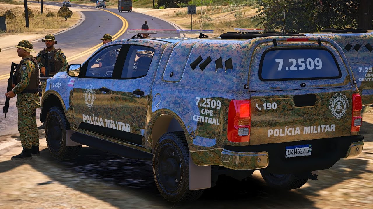 INDIVIDUO ARM4DO VEIO PRA CIMA DA NOSSA EQUIPE NA MATA E OLHA NO QUE DEU | PMBA - GTA 5 POLICIA