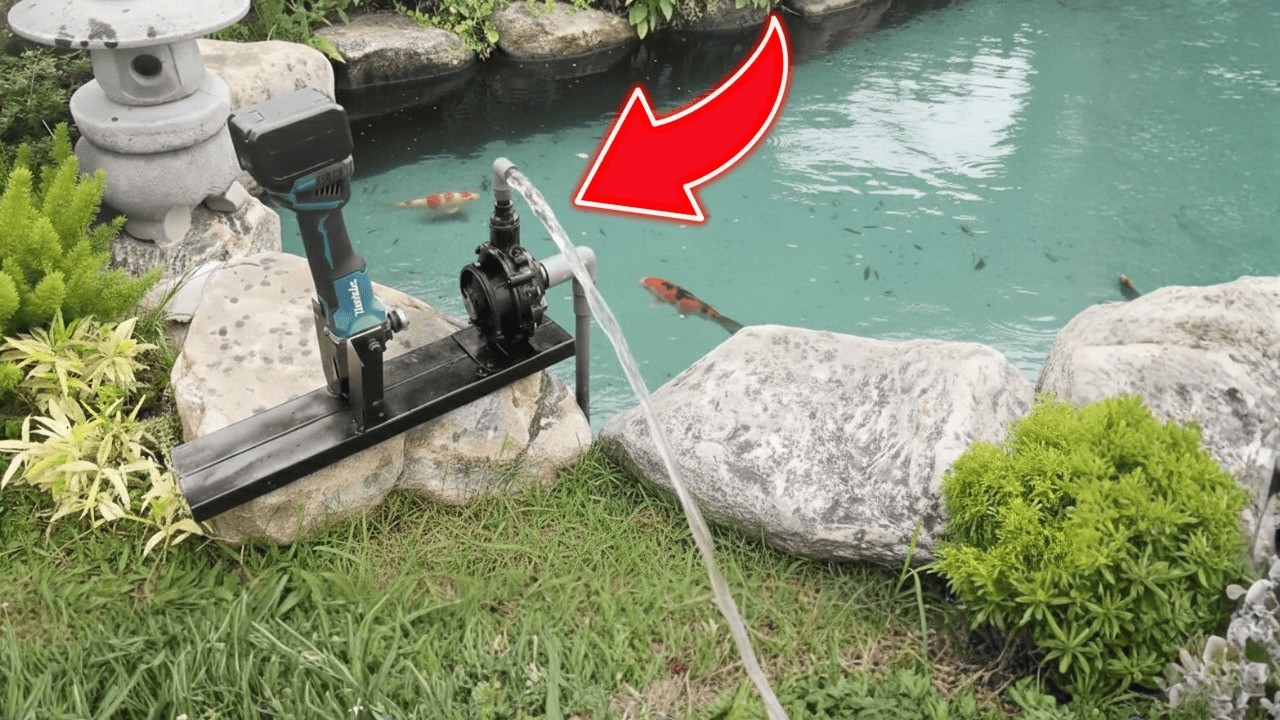 So Easy! Turn an Old Angle Grinder into a Powerful DIY Water Pump