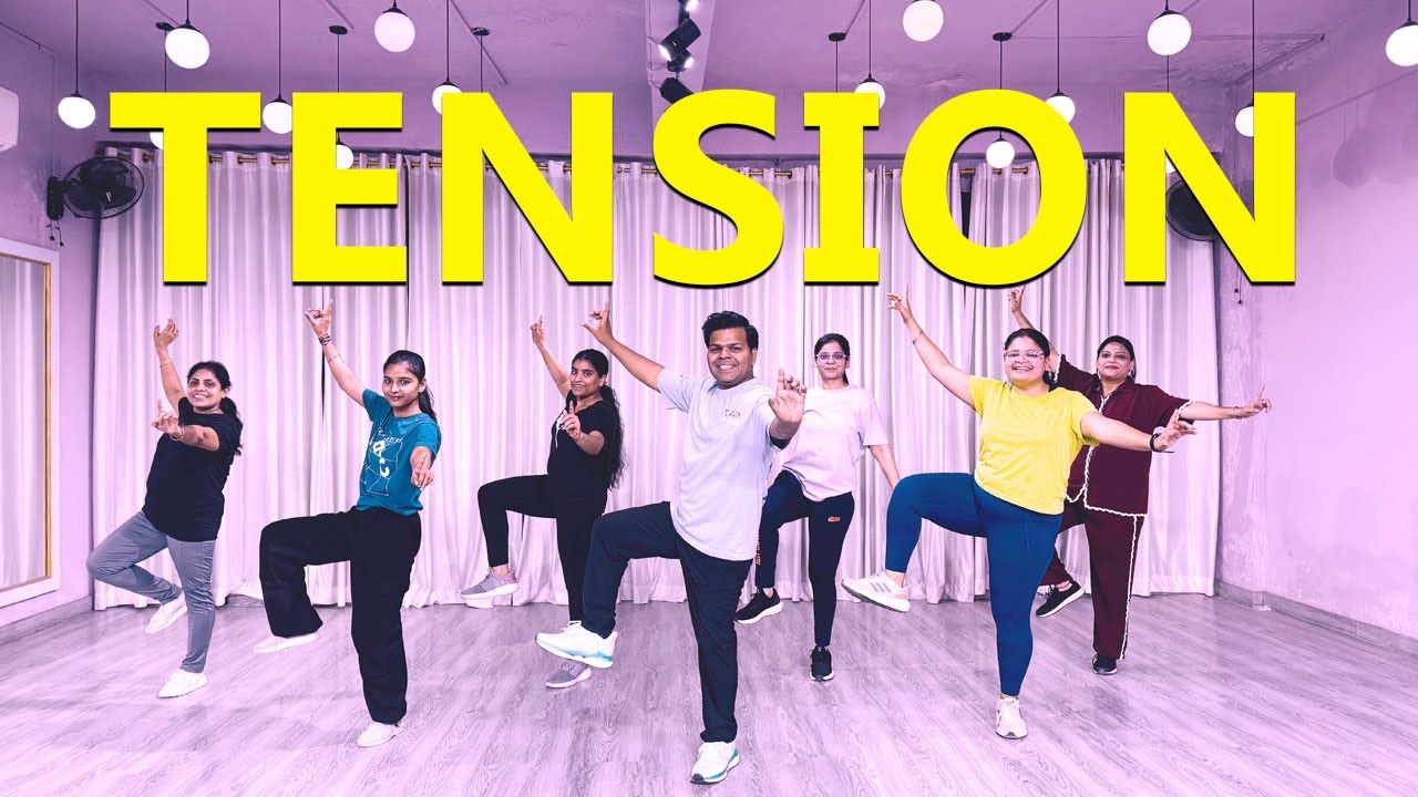 Tension - Dance Fitness | Calorie Burning Bhangra Workout for Beginners | Easy Steps | 2025