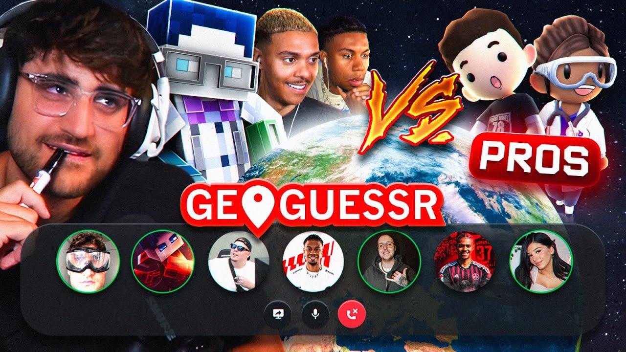 2 GEOGUESSR PROS GEGEN 7 STREAMER!🔥 mit Bastighg, Zarbex, Rosemondy, Kroko, SIdney & Willy