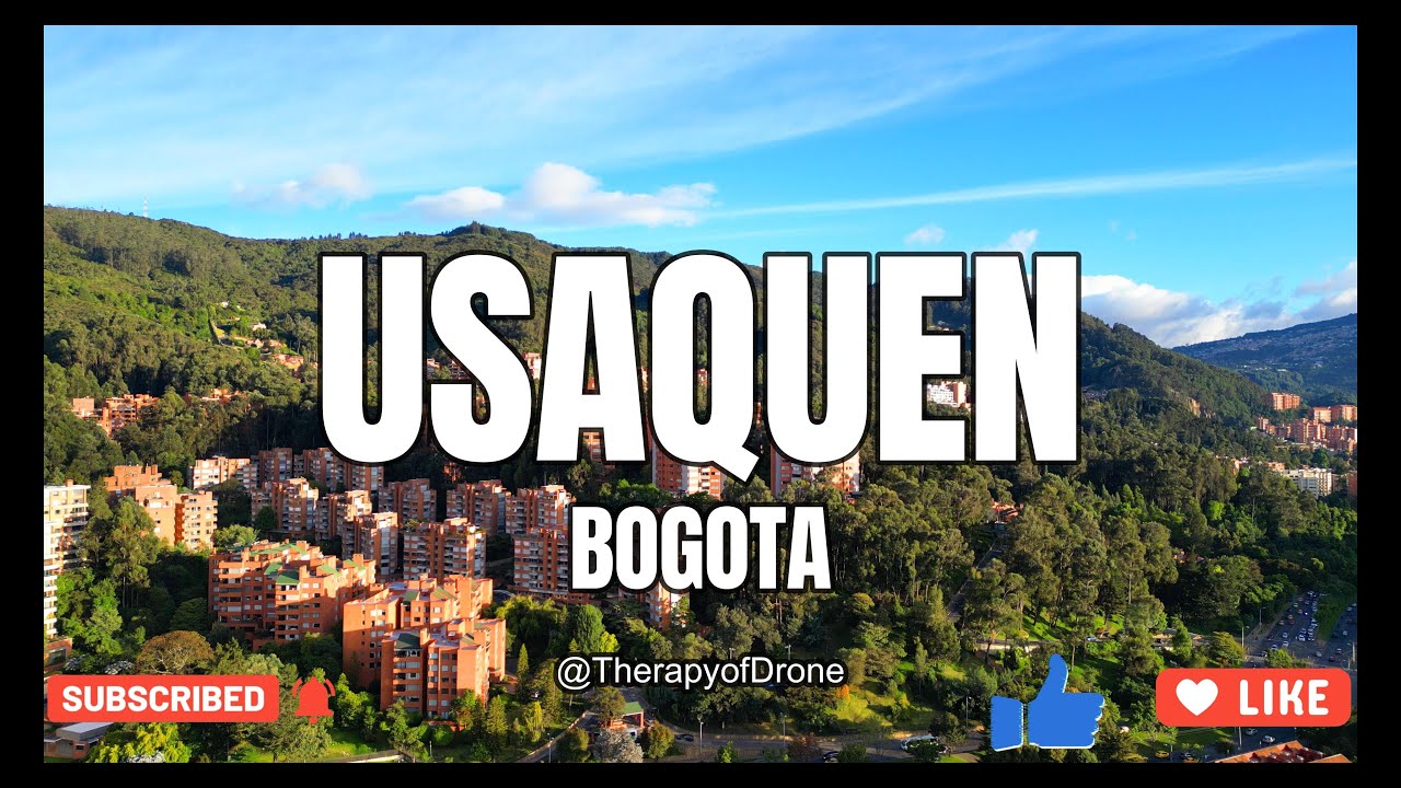 4k Drone vide of Usaquen, Localidad de Usaquen en Bogota, Colombia, DJI Mini 3 pro