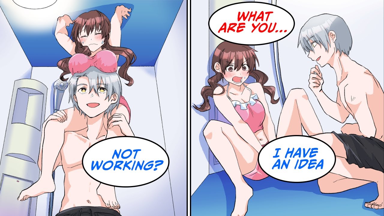 A wealthy tycoon named Moroboshi and a gal trapped in a beach shower room... [Manga Dub]