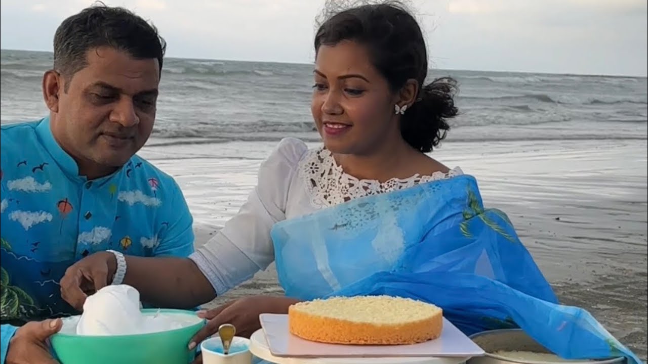 সমুদ্রের তীরে সমুদ্র থীম কেক ডেকোরেশন এর অভিঙ্গতা কেমন ছিলো! Sea beach theme Cake,Saintmartin