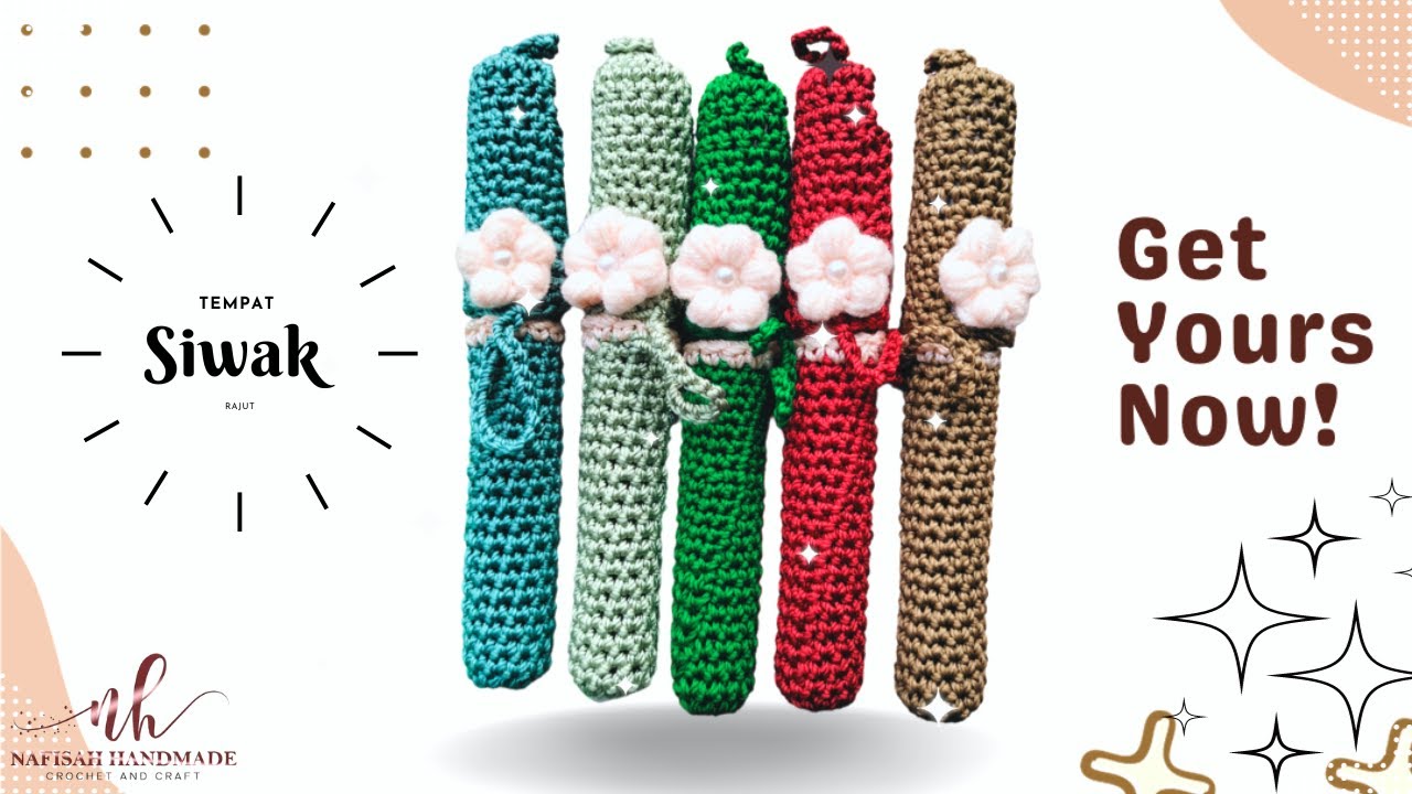 Tempat Siwak Rajut || Holder Siwak Crochet