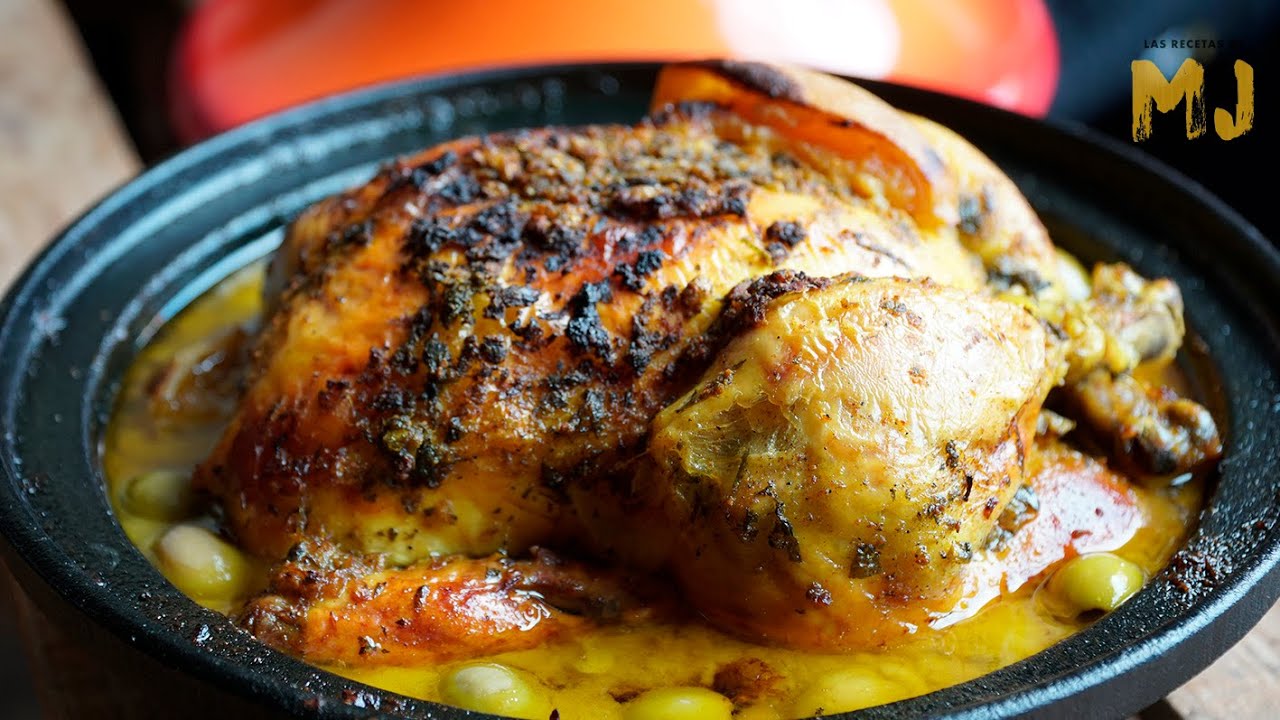 Tajín de pollo con limón y aceitunas: receta marroquí