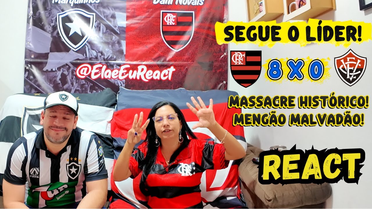 Hoje o Flamengo foi Malvadão e fez 8x0 no Vitória, Mengão deu aula de futebol no Maracanã!