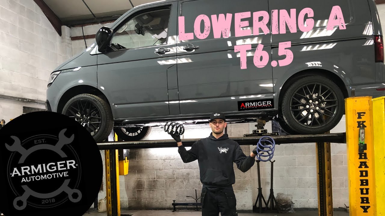 LOWERING A 2020 VOLKSWAGEN TRANSPORTER T6.5 H&R SPRING KIT