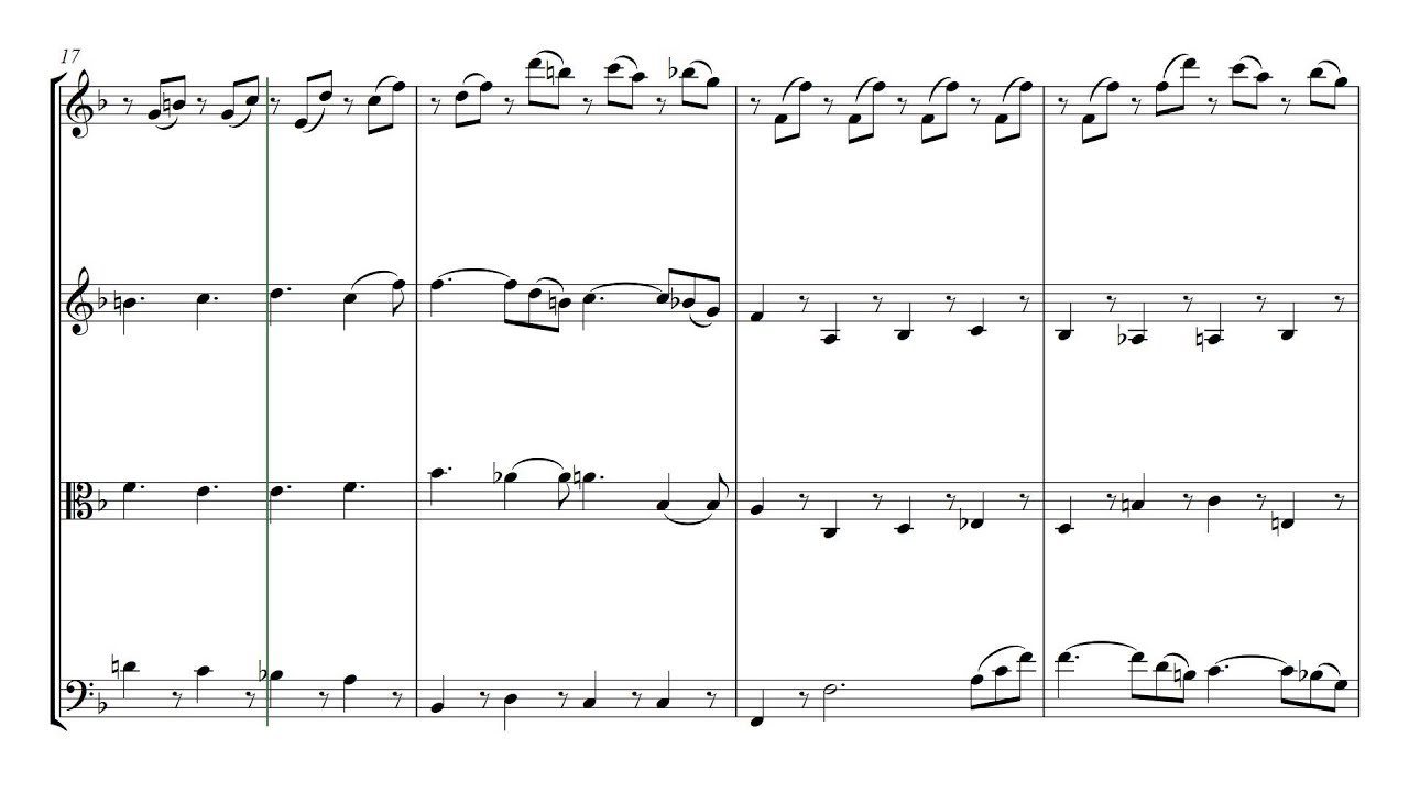 Mozart Lacrimosa | String Quartet Sheet Music