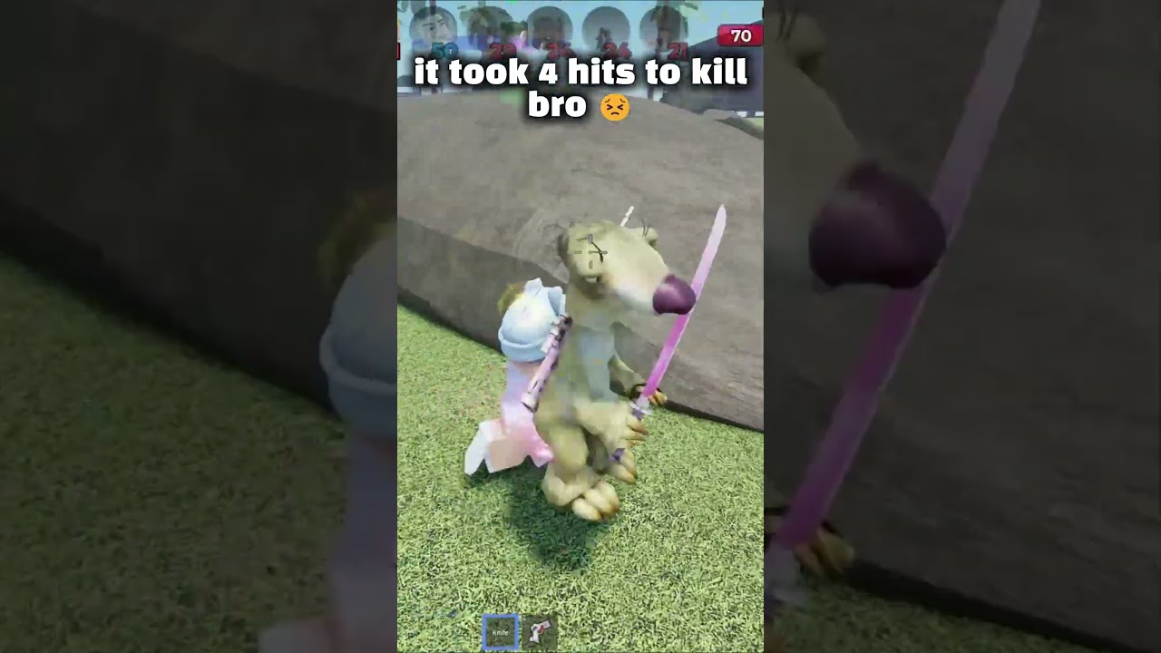 it took 4 hits to kill bro | murderers vs sheriffs 2 | #roblox #mvs2
