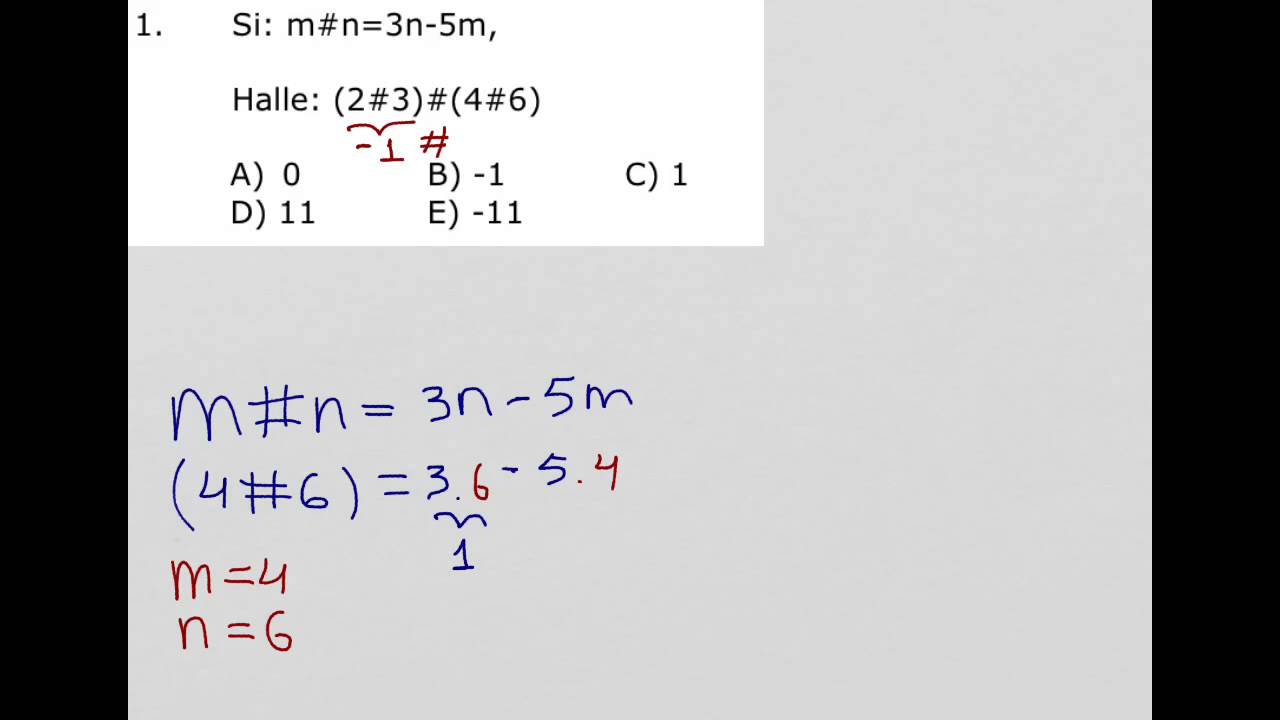 Si: m#n=3n-5m, Calcular: (2#3)#(4#6)