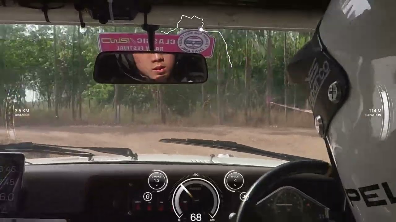 Classic/RWD Rally round1 Kampangphet 7-8Mar 2026 SS3 Dri Athiwat Ratanasatethe CoDri Siriporn Kaokam
