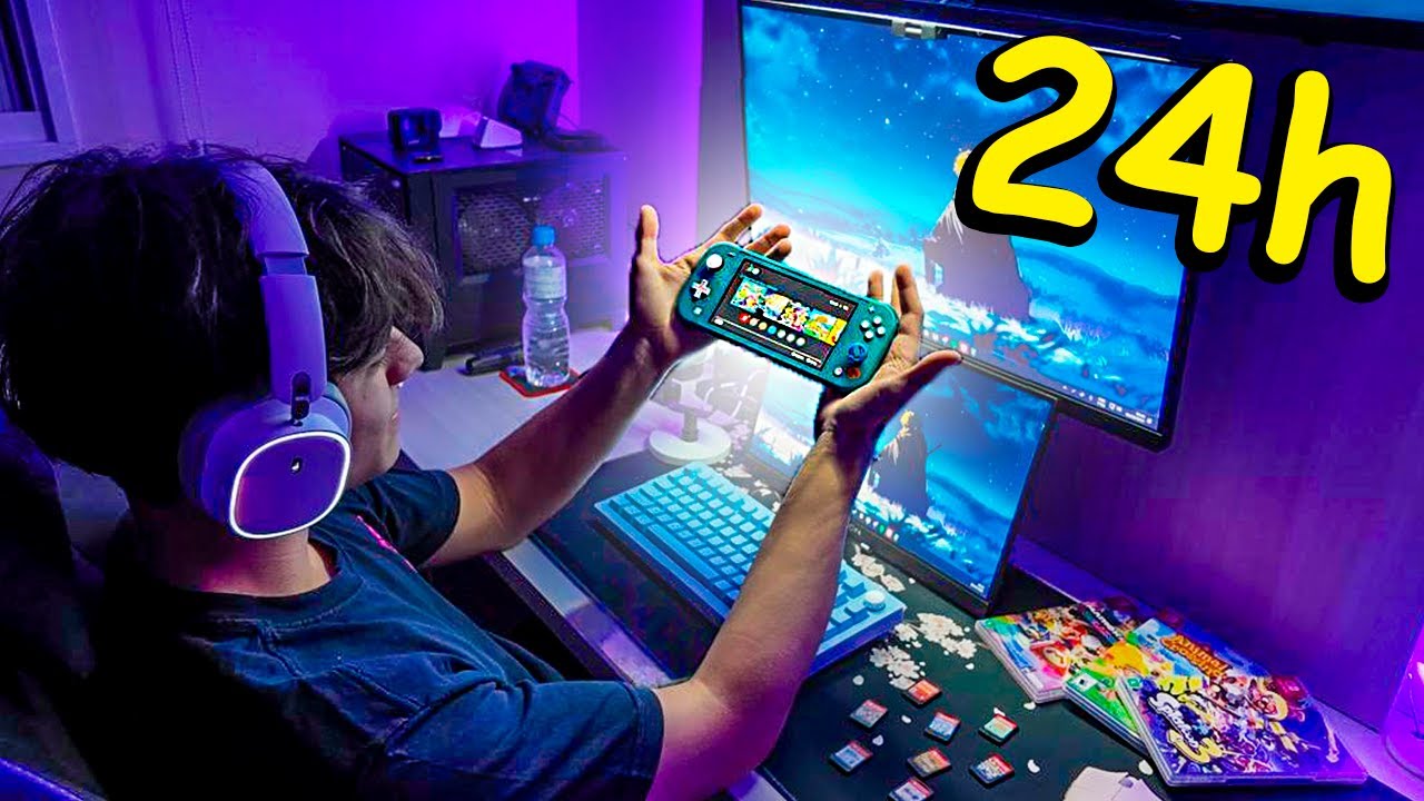 Passando o DIA INTEIRO com o Nintendo Switch! (rotina)