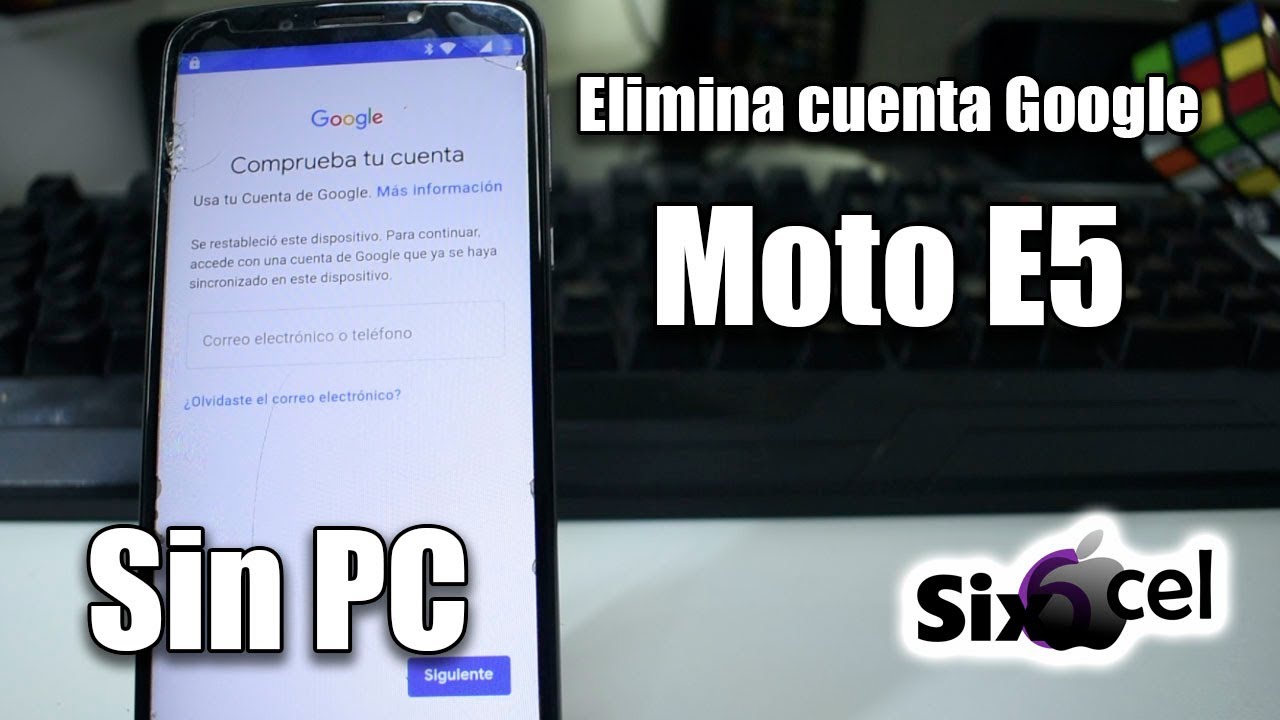 Como elimina cuenta Google Motorola E5 sin PC