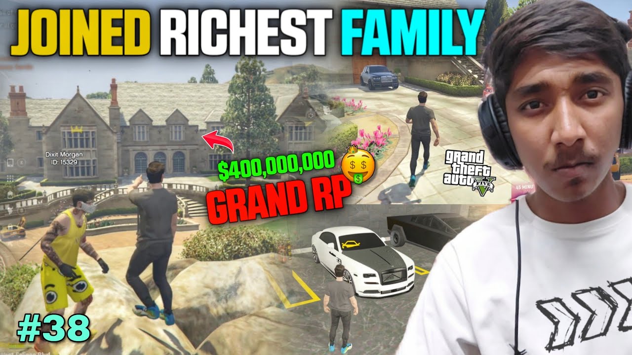 I JOINED RICHEST FAMILY IN GTA 5 GRAND RP 🤑
