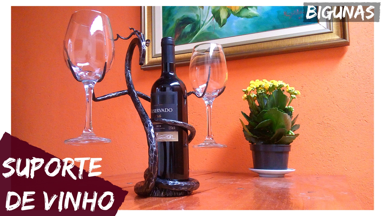 COMO FAZER SUPORTE PARA VINHO E TAÇAS