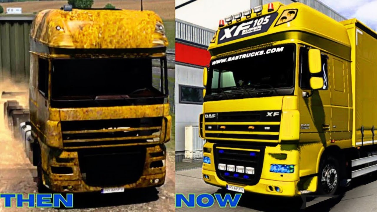 DAF XF 105 Rebuilding | Euro Truck Simulator 2 | ETS2 Rigid chassis truck rebuilding