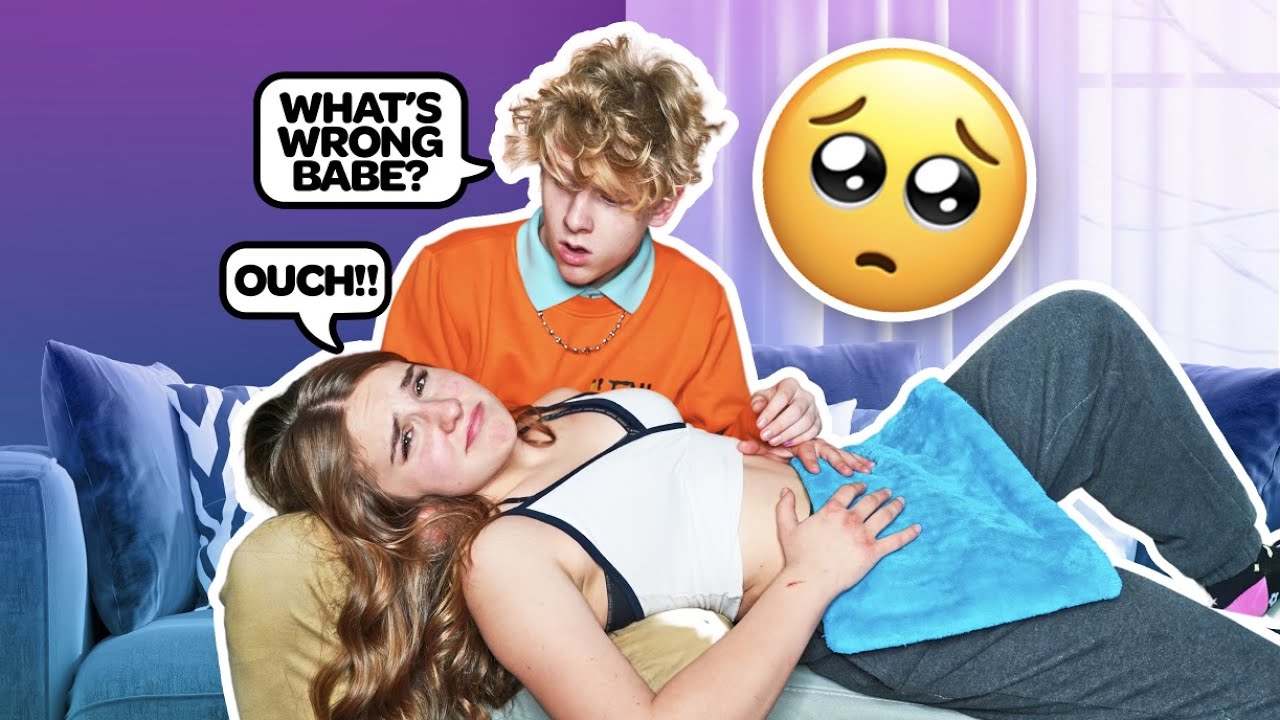 Having BAD Cramps To See How My BOYFRIEND Reacts **Cute Reaction**| Piper Rockelle