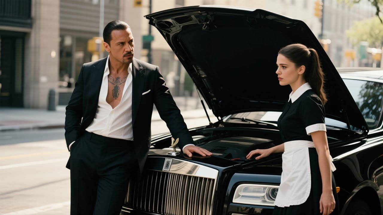 The Waitress Stopped to Fix a Mafia Boss’s Car — Unaware He Was Her First Love from Years Ago