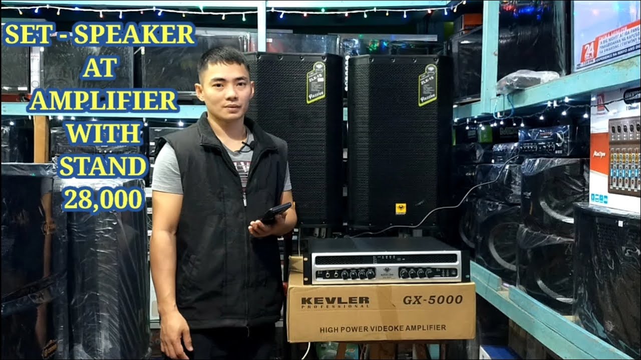 KEVLER GX-5000 AMPLIFIER & KEVLER ZLX-15 PASSIVE SPEAKER UNBOXING AND SOUNDS TESTING