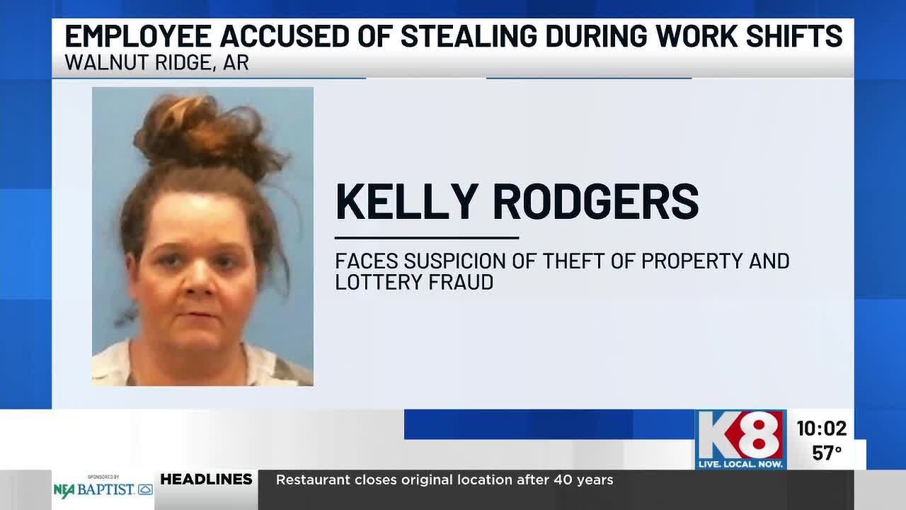 Store employee accused of stealing cash, vapes and lottery tickets during work shifts