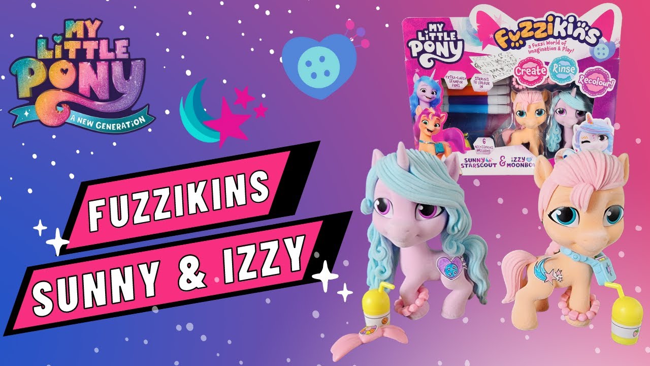 🎨🌈Unboxing Fuzzikins My Little Pony Double Pack: Sunny and Izzy!