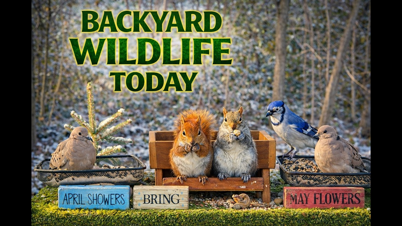 After the Blizzard… Who Returns First? ❄️🐿️ | Wildlife Buffet LIVE (9AM–6PM)