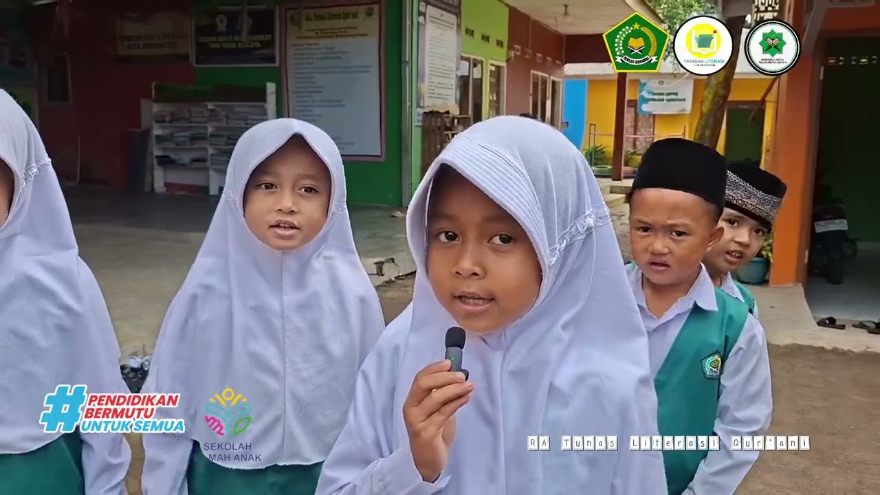 Keren Anak RA berbagi belajar Dermawan. Kegitan AMALIYAH RAMADHAN di RA Tunas Literasi Qur'ani