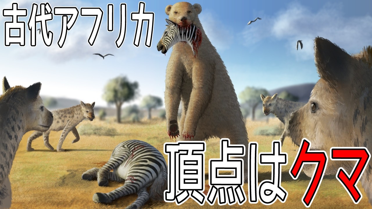 【衝撃の事実】アフリカにも&ldquo;巨大な熊&rdquo;がいた！その正体がヤバ過ぎる【アグリオテリウム】【アトラスベア】