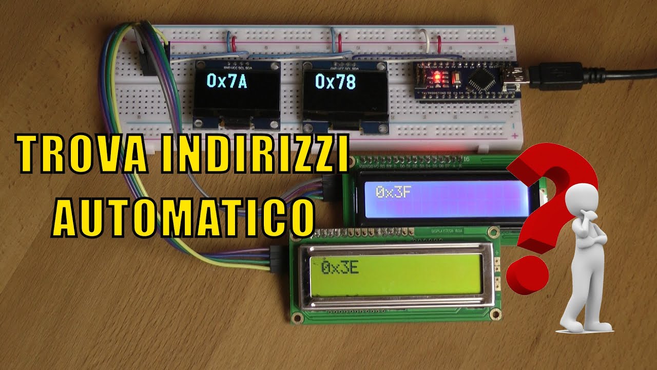 Trovare gli indirizzi dei display I2C con Arduino
