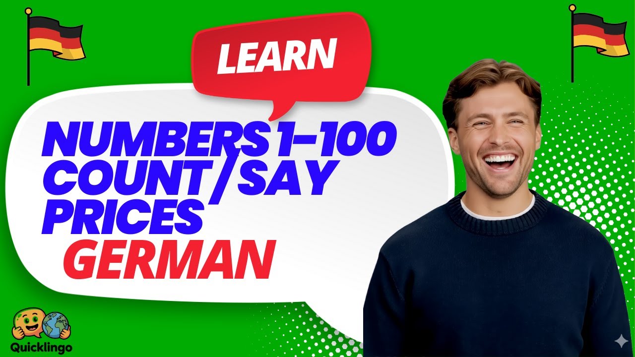 [A1] German Numbers 1-100 - Count, Tell Time, Say Prices