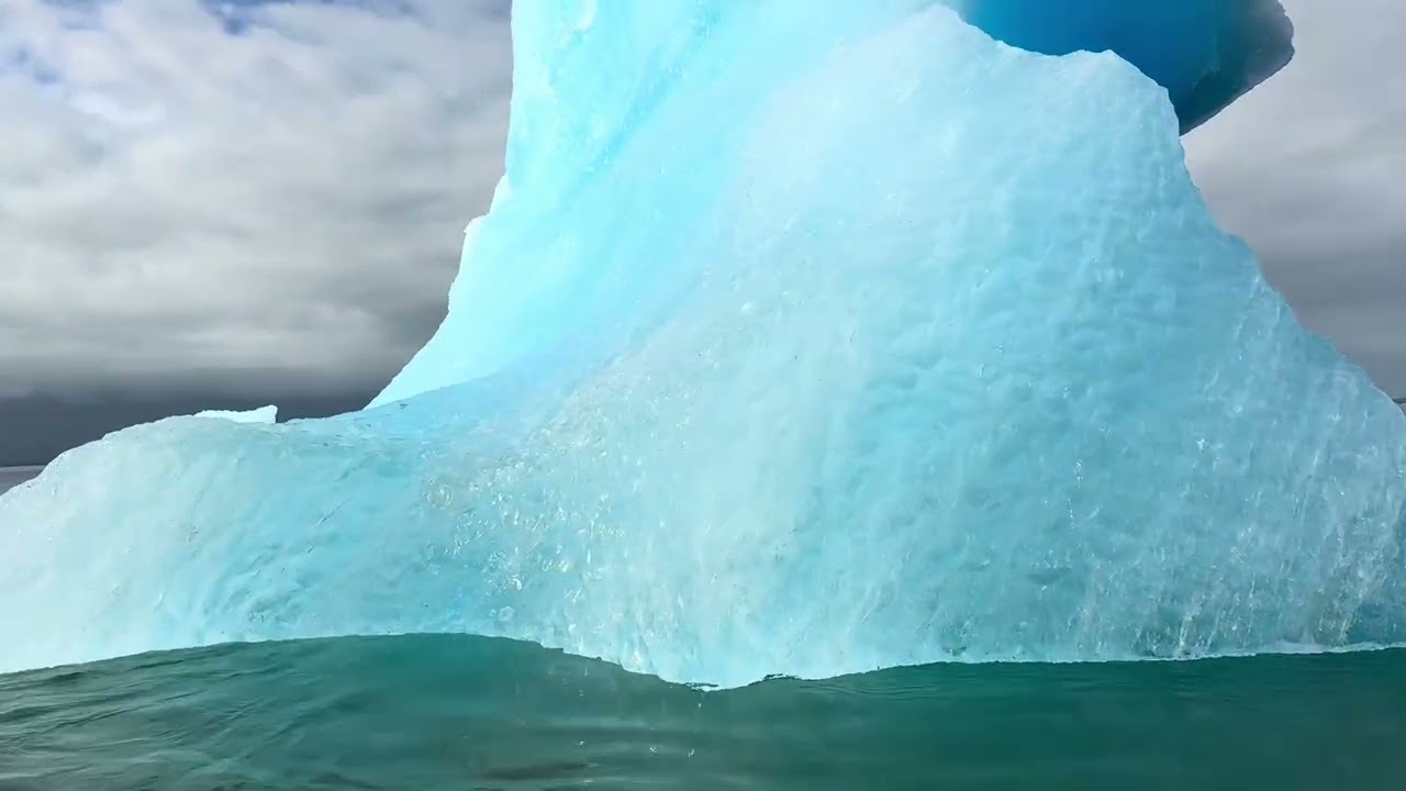 Visit of an iceberg from glacier San Rafael in Laguna San Rafael, Patagonia, Chile