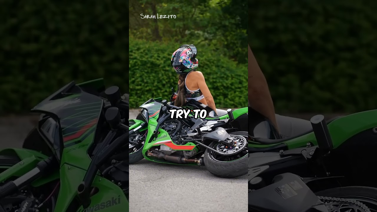How To Lift A Heavy Bike😳😳 (🎥Sarah Lezito)