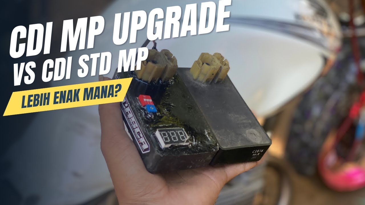 CDI UPGRADE VS CDI STD | CDI MEGAPRO UPGRADE LIMITER FULL FITUR + VOLT METER