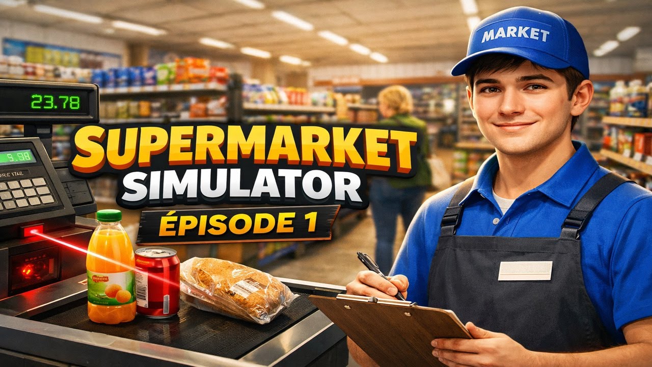 Supermarket Simulator - Le Début ! #1 4k