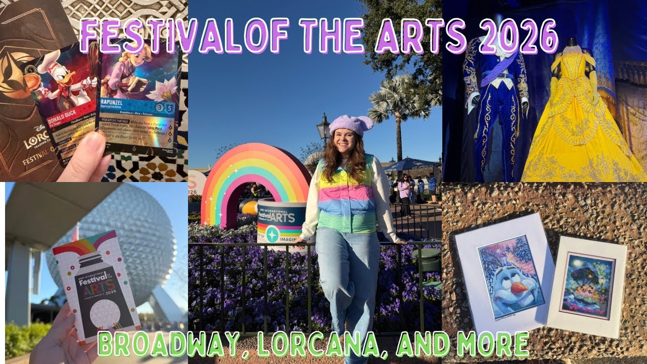 Epcot Festival of the Arts 2026 | New Broadway Exhibit, Lorcana, Pin Trading and More!