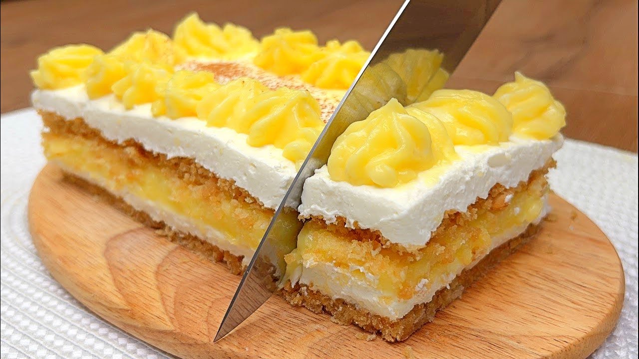 Новый вкуснейший домашний десерт за 15 минут! Рецепт без выпечки и муки!