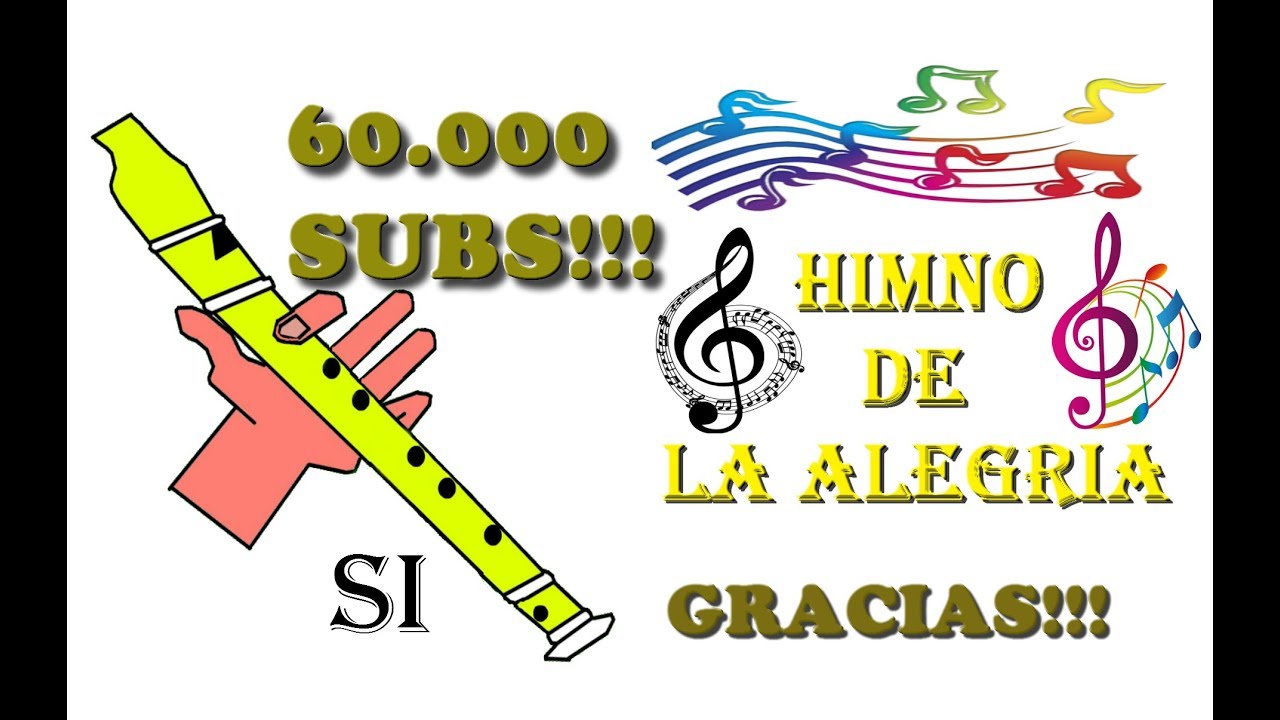 himno de la alegría, flauta dulce fácil, tutorial con animación.